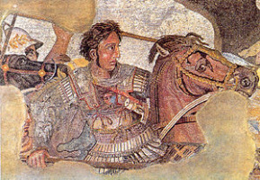 Александр Македонский. Фреска из Помпей
