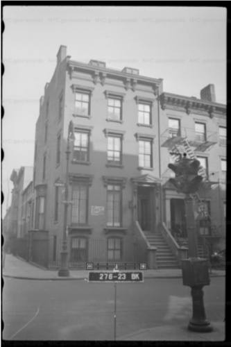  Дом на Клинтон-стрит, Бруклин, фотография из муниципального архива Нью-Йорка
