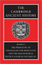 The Cambridge Ancient History. Volume III. Part 1. The Prehistory of the Balkans; and the Middle East and the Aegean world, tenth to eighth centuries B.C.