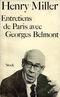 Entretiens de Paris avec Georges Belmont