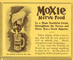 Реклама напитка «Мокси» который лечит нервы :)