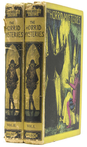 Издание «The Horrid Mysteries» 1927 года. Обратите внимание на название издательства на корешке книги.