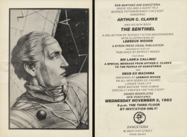 Буклет с информацией о вечеринке в честь выпуска "The Sentinel" (02.11.1983)