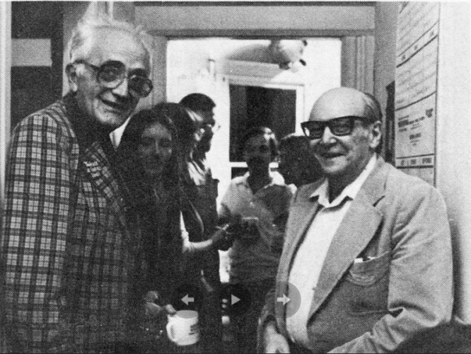  Фриц Лейбер и Гораций Голд, 1980 г.