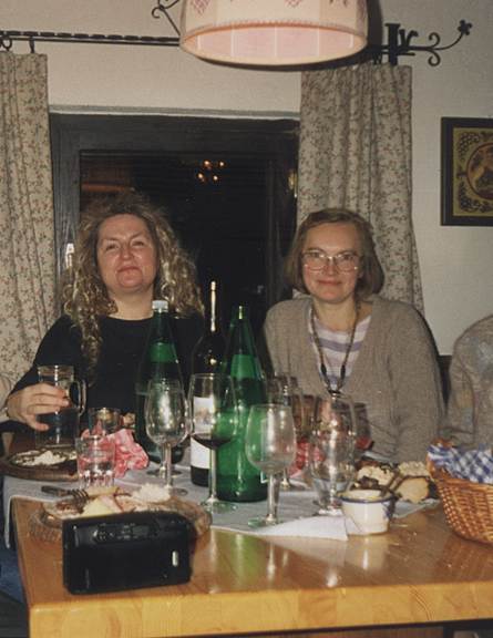  Пэт Кэдиган и Лариса Михайлова после конференции «Simulacra in American culture». Грац, Австрия 1998 г.