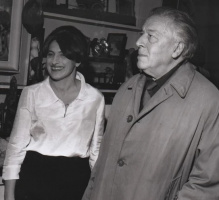 Орнелла Вольта и основоположник сюрреализма Андре Бретон