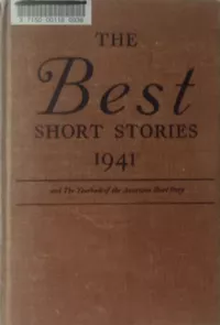 «The Best Short Stories 1941»