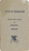 August Derleth: Twenty-Five Years of Writing, 1926-1951