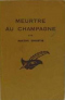 Meurtre au champagne